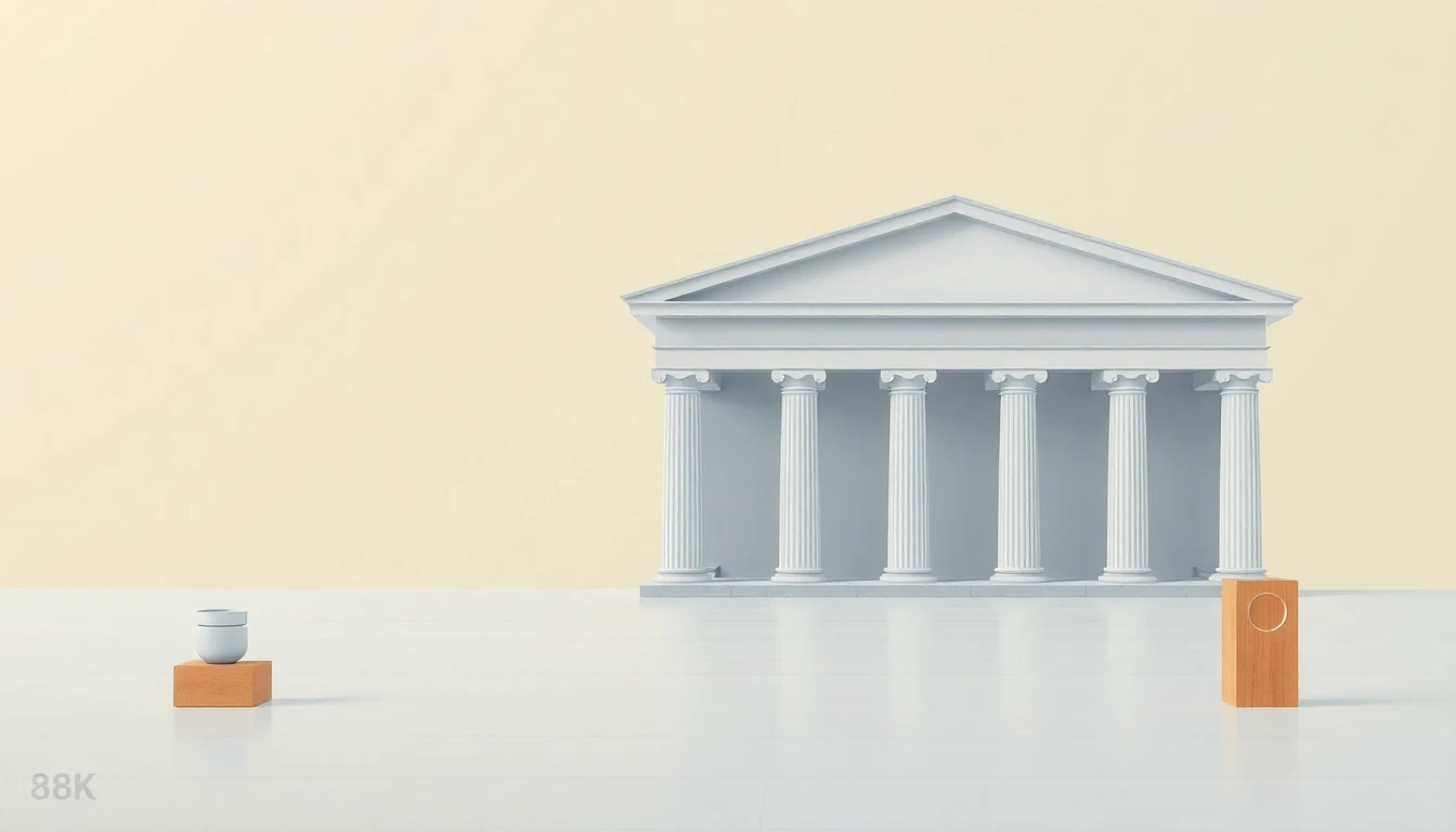 Klassische Börsen-Illustration